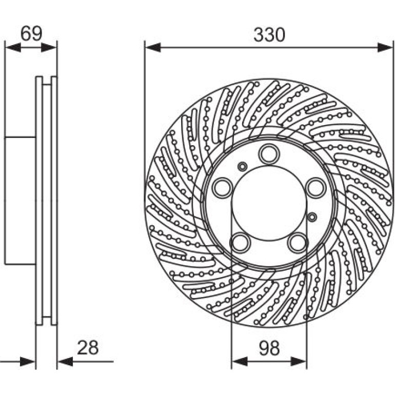 Bremsscheibe VA li 0 986 479 D24