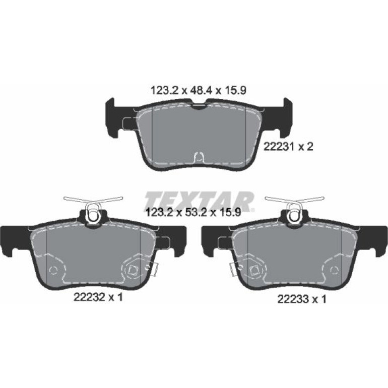 Bremsbelagsatz Ford T. Galaxy/Mondeo/S-Max 1.0-2.0 14 2223101 Bremsbelagsatz Ford T. Galaxy/Mondeo/S-Max 1.0-2.0 14 2223101