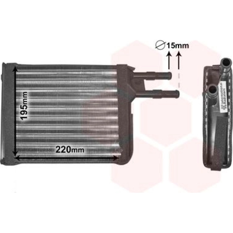 VAN WEZEL Wärmetauscher, Innenraumheizung 09006128