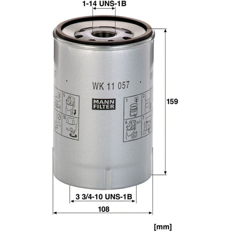 M&H Kraftstofffilter WK 11 057 z M&H Kraftstofffilter WK 11 057 z