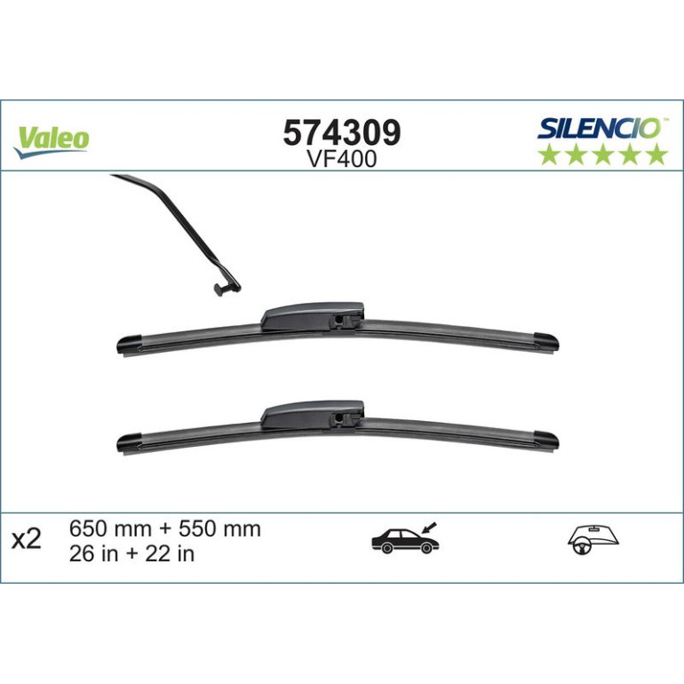 VM400 VALEO Silencio X.TRM Wischer 574309