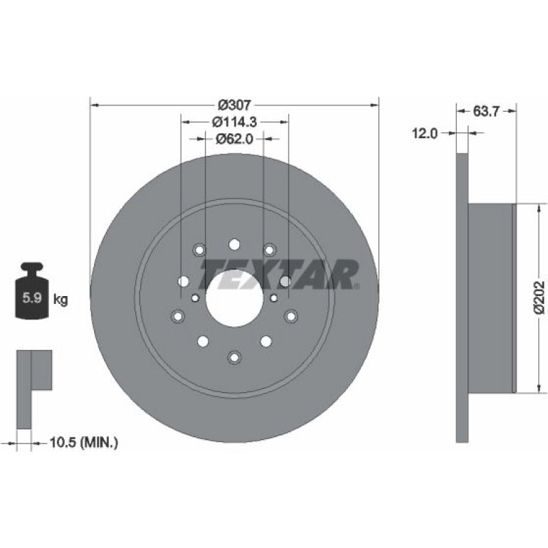 Bremsscheibe Toyota T. Lexus Is 92170803 Bremsscheibe Toyota T. Lexus Is 92170803