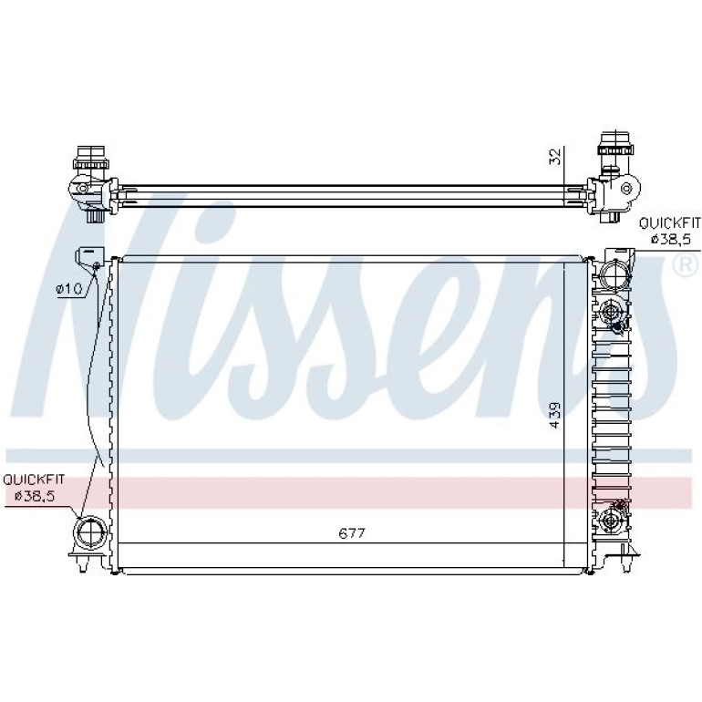 Wasserkühler PKW 60232A Wasserkühler PKW 60232A