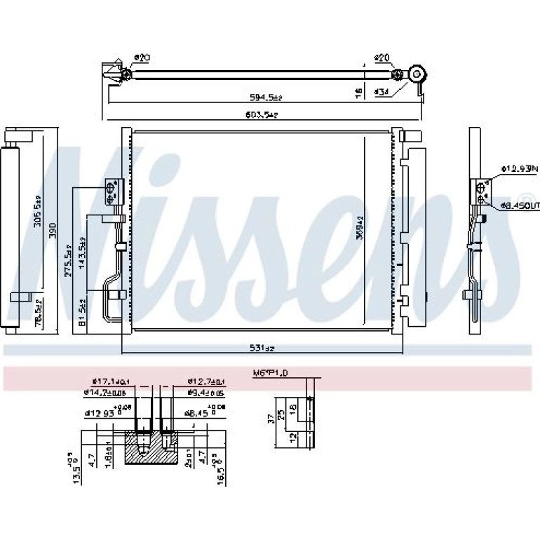 Kondensator PKW 941072 Kondensator PKW 941072