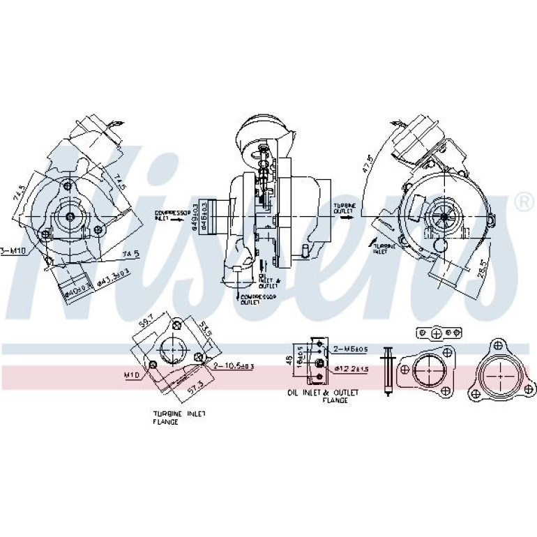 NISSENS Turbolader 93497 NISSENS Turbolader 93497