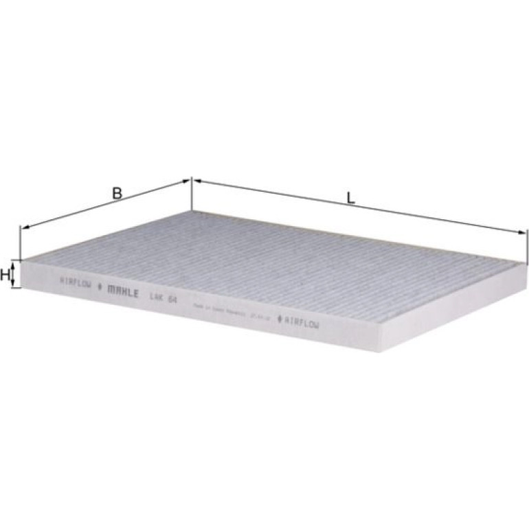 MAHLE Filter, Innenraumluft LAK 64 MAHLE Filter, Innenraumluft LAK 64