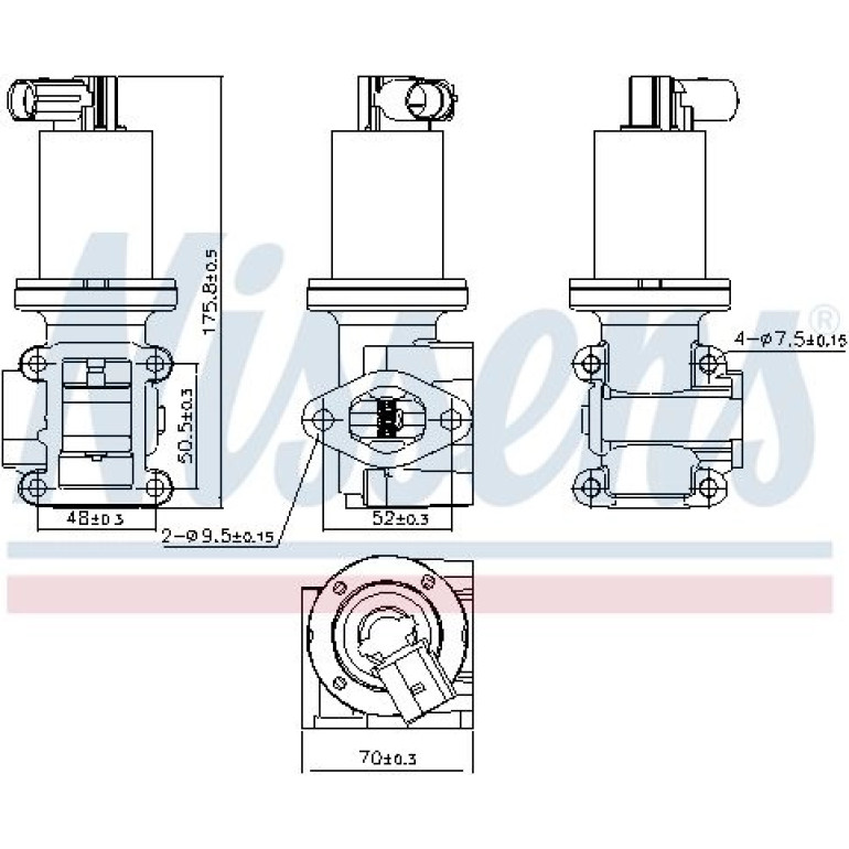 NISSENS Agr-Ventil 98180 NISSENS Agr-Ventil 98180