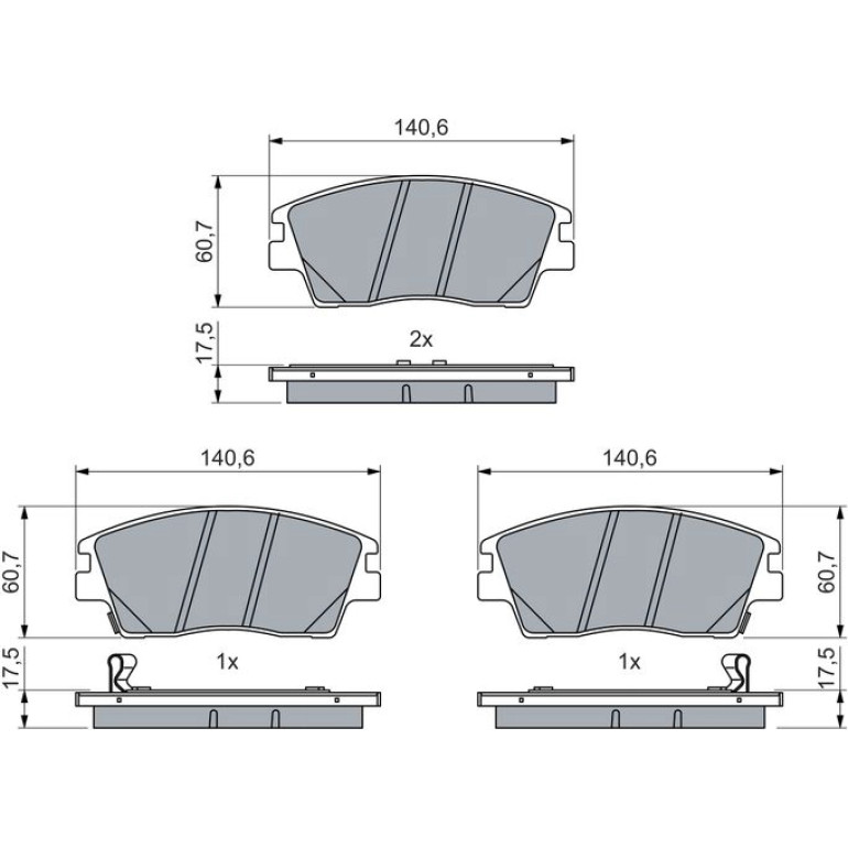 Bremsbelag 0 986 460 076