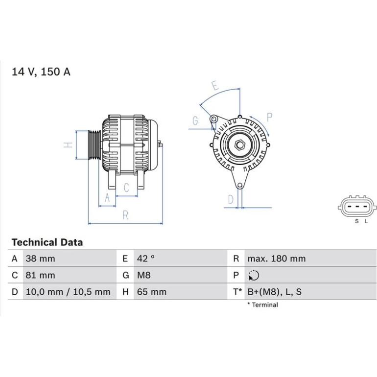 Lichtmaschine 0 986 081 960 Lichtmaschine 0 986 081 960
