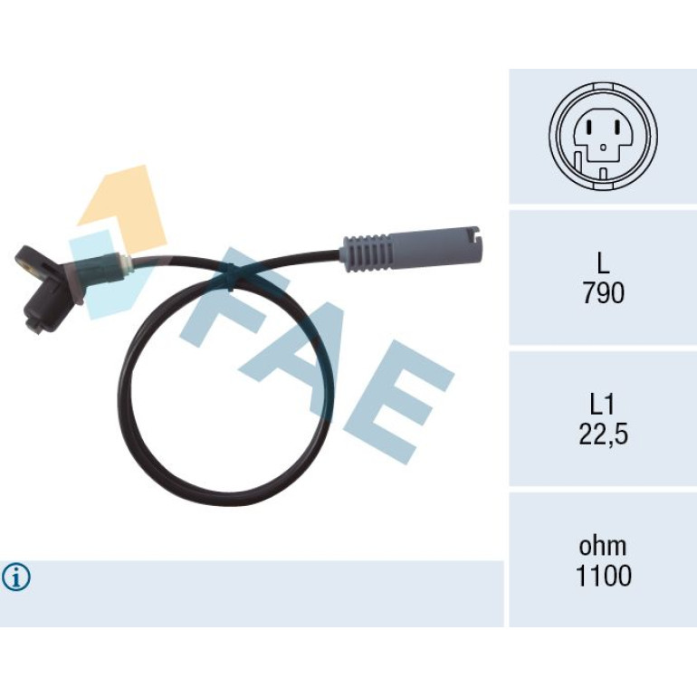 FAE Sensor, Raddrehzahl 78017 FAE Sensor, Raddrehzahl 78017