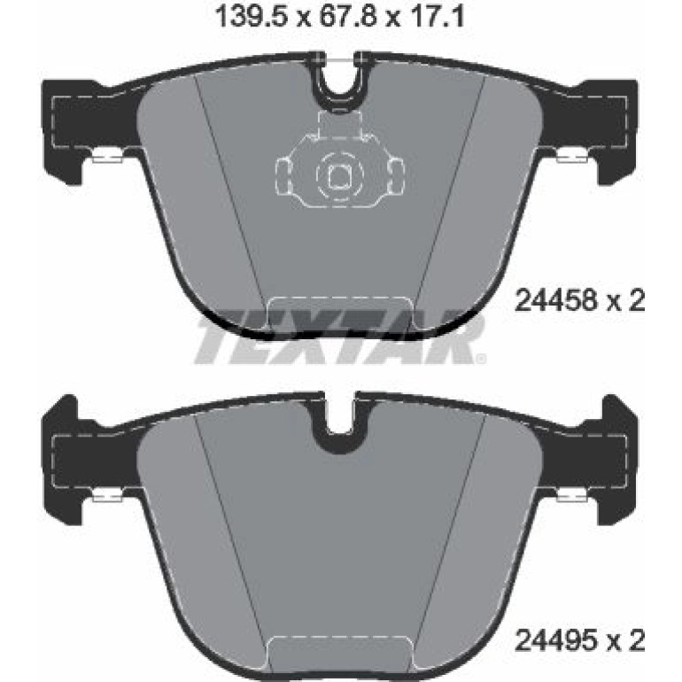 Bremsbelagsatz Bmw P. E70/E71 X5/X6 M Version 2445801 Bremsbelagsatz Bmw P. E70/E71 X5/X6 M Version 2445801