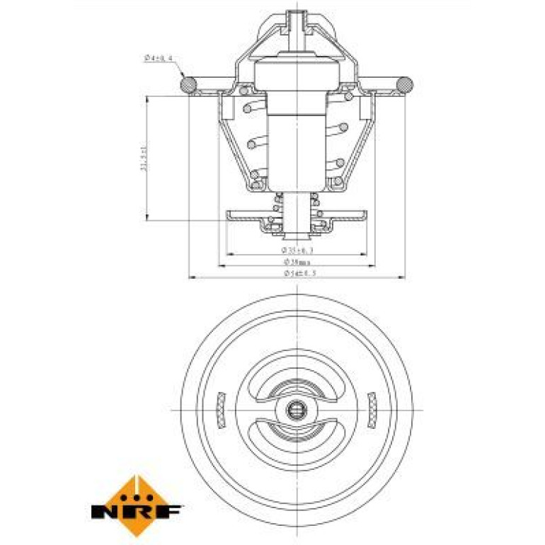 Thermostat, Kühlmittel 725214 Thermostat, Kühlmittel 725214