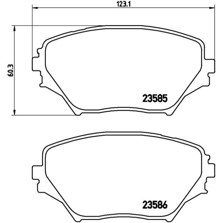 BREMBO Bremsklötze VA P 83 055 BREMBO Bremsklötze VA P 83 055
