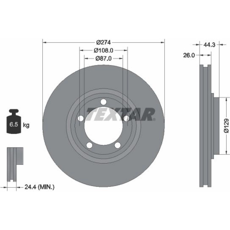 Bremsscheibe Hyundai P. H-1 Crd 92221800