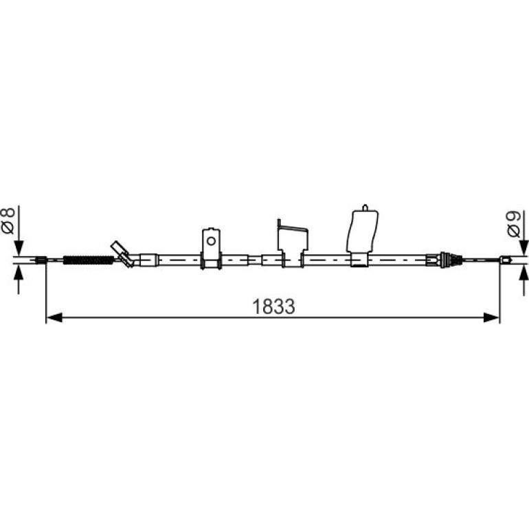 Handbremsseil li 1987482340 Handbremsseil li 1987482340