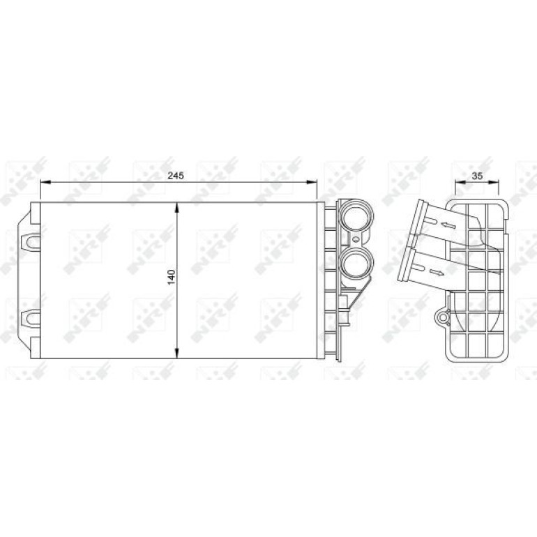 Wärmetauscher, Innenraumheizung 54251 Wärmetauscher, Innenraumheizung 54251