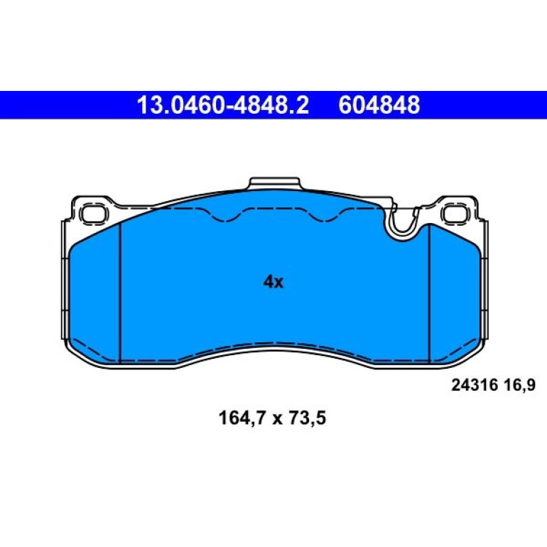 Bremsbelagsatz Bmw S. 1/3 03-13 13.0460-4848.2 Bremsbelagsatz Bmw S. 1/3 03-13 13.0460-4848.2