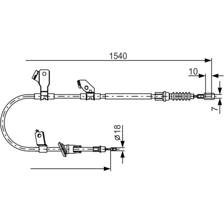 Handbremsseil li 1987482271 Handbremsseil li 1987482271
