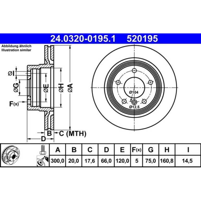 Bremsscheibe Bmw T. 1/3 2.0-2.5 03-13 Power Disc 24.0320-0195.1 Bremsscheibe Bmw T. 1/3 2.0-2.5 03-13 Power Disc 24.0320-0195.1
