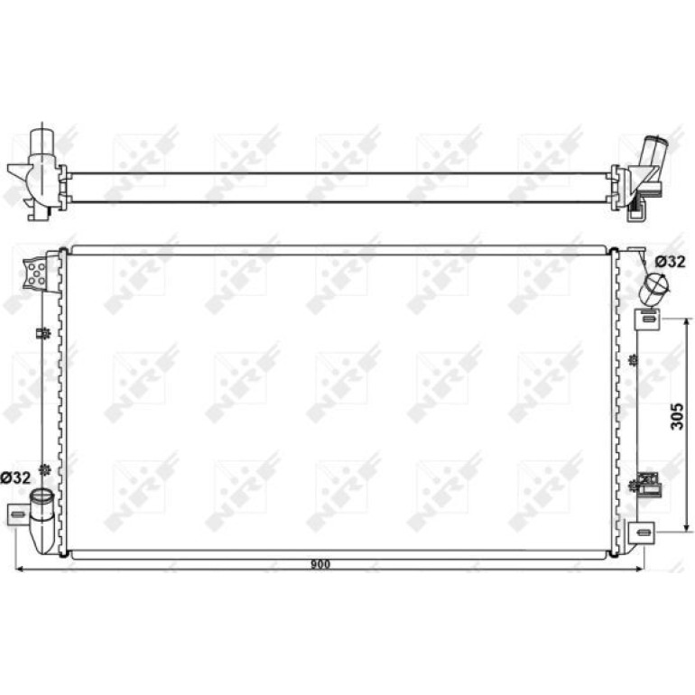 Kühler, Motorkühlung 53076 Kühler, Motorkühlung 53076
