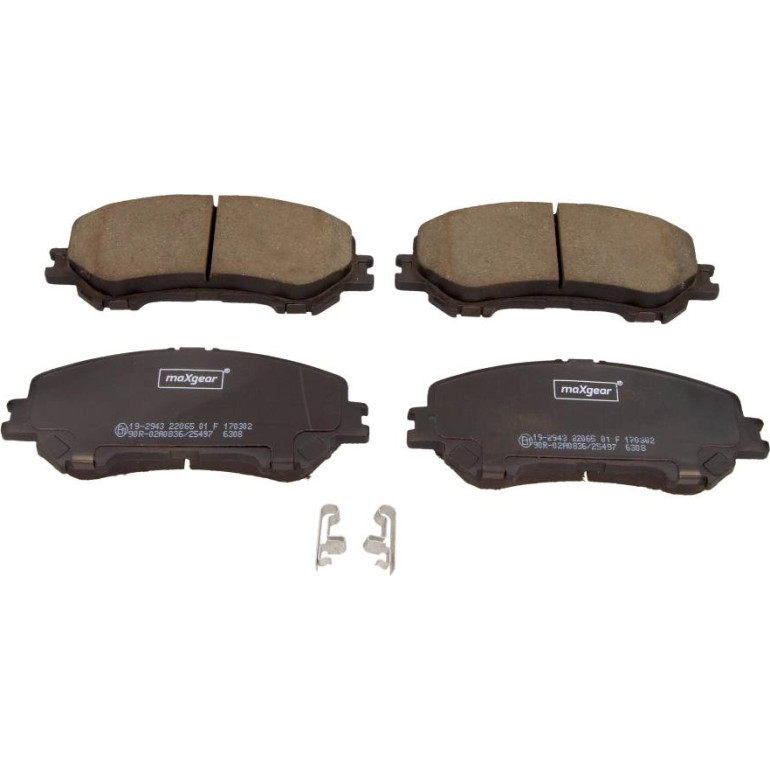 Bremsbelagsatz Nissan P. Qashqai 13 19-2943 Bremsbelagsatz Nissan P. Qashqai 13 19-2943