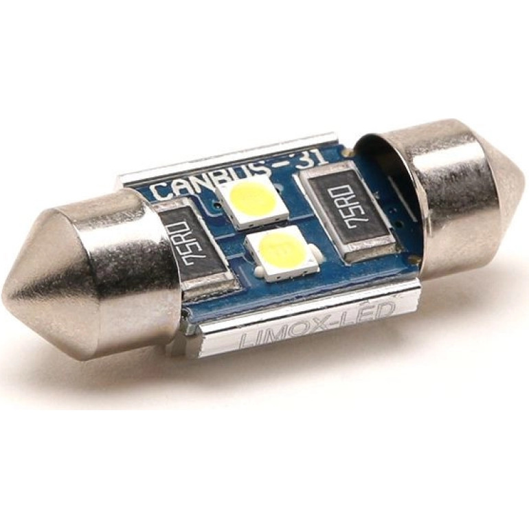 LED Soffitte C5W 31mm 2x 3030 SMD Weiß 250 Lumen Canbus LED Soffitte C5W 31mm 2x 3030 SMD Weiß 250 Lumen Canbus