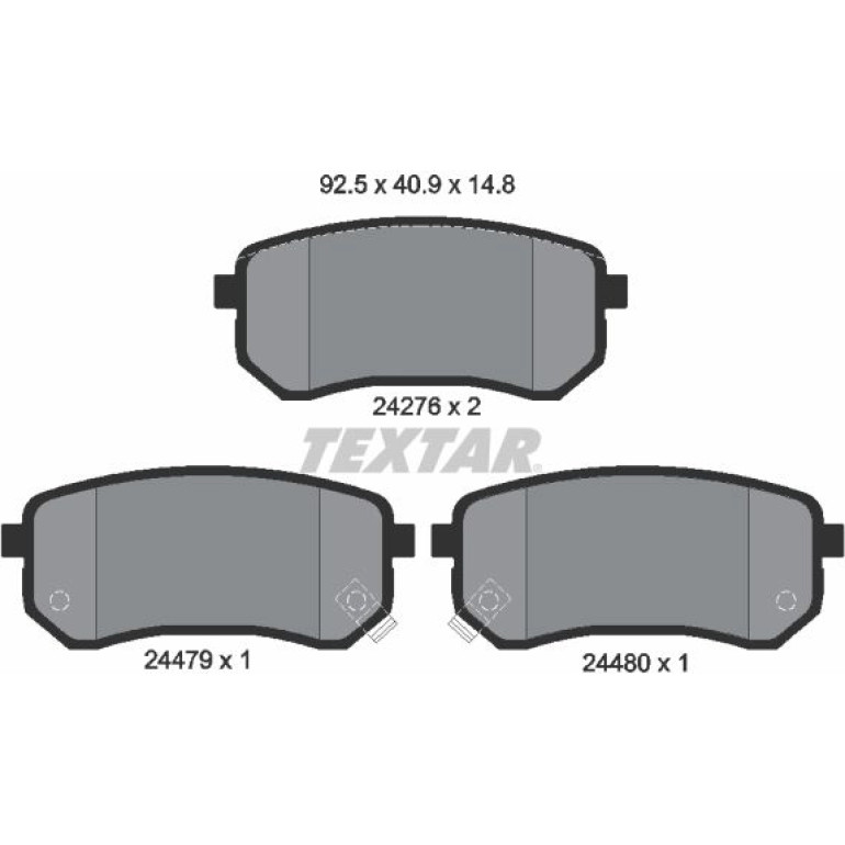 Bremsbelagsatz Kia T. Picanto 04-/I10 08 2427601 Bremsbelagsatz Kia T. Picanto 04-/I10 08 2427601