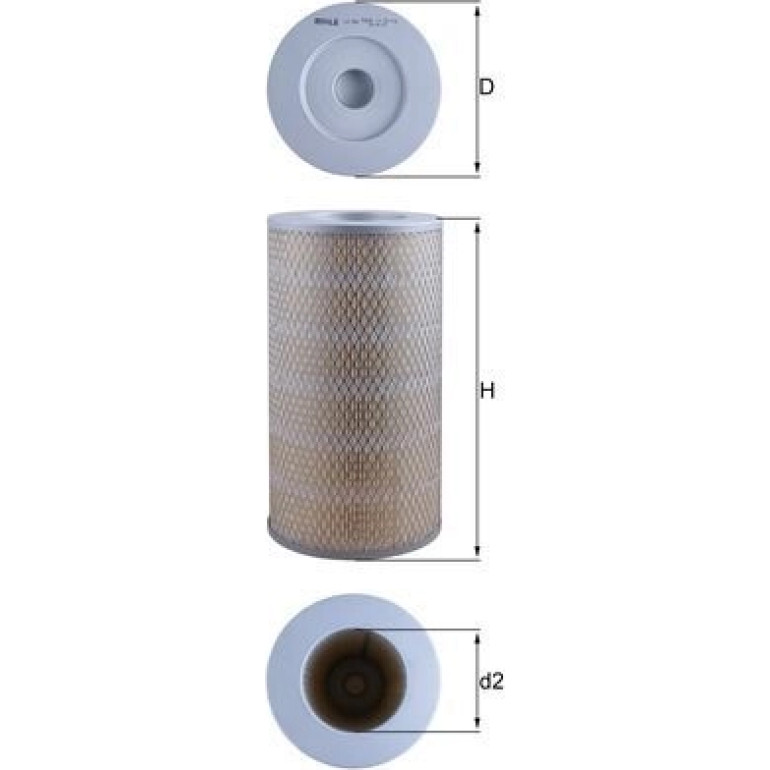 MAHLE Luftfilter LX 941 MAHLE Luftfilter LX 941