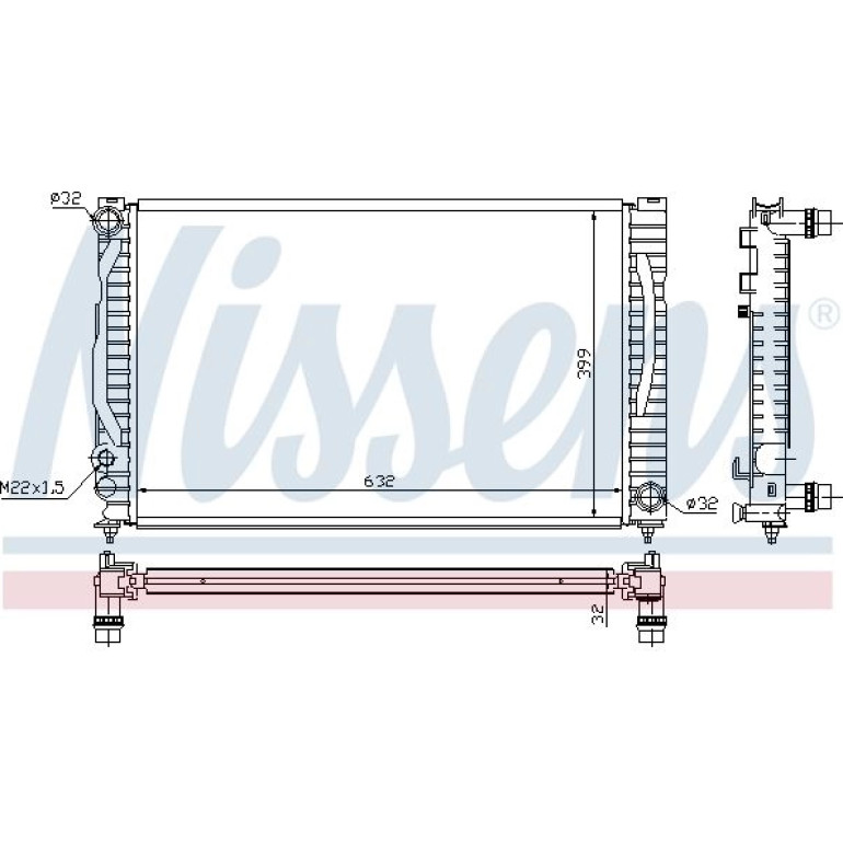 Wasserkühler PKW 60497 Wasserkühler PKW 60497