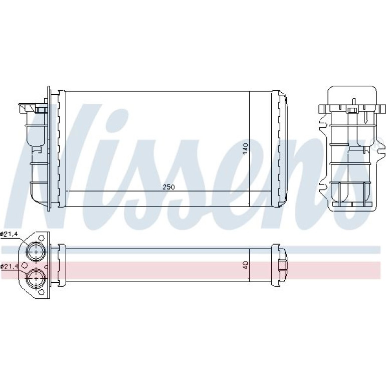 Heizkühler PKW 71441