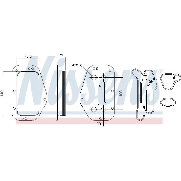 Ölkühler PKW 90741 Ölkühler PKW 90741