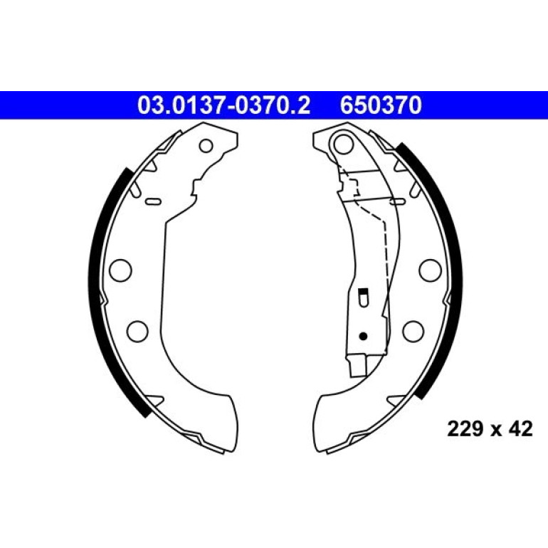 ATE Bremsbacken 03.0137-0370.2