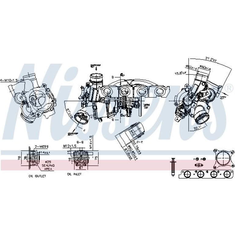 NISSENS Turbolader 93194 NISSENS Turbolader 93194