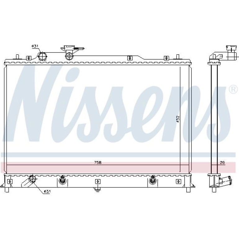Wasserkühler PKW 68524 Wasserkühler PKW 68524