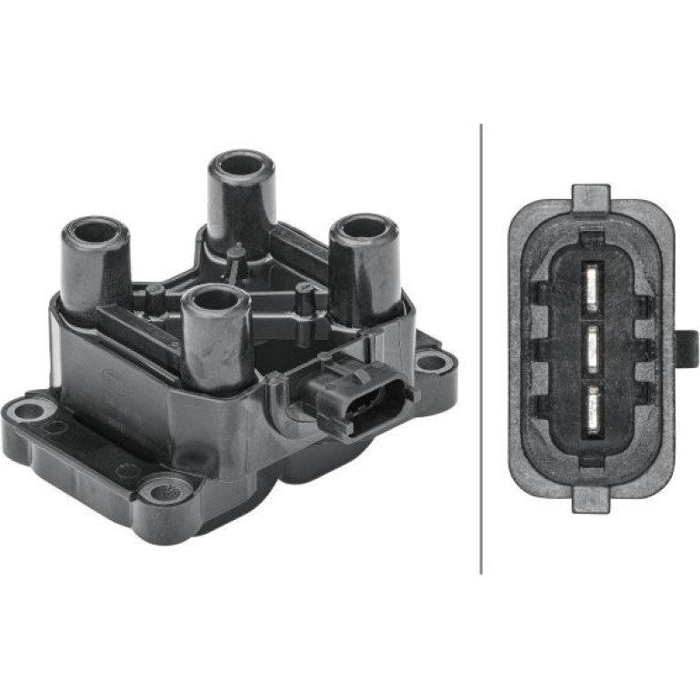 HELLA Zündspule 5DA 358 168-491 HELLA Zündspule 5DA 358 168-491
