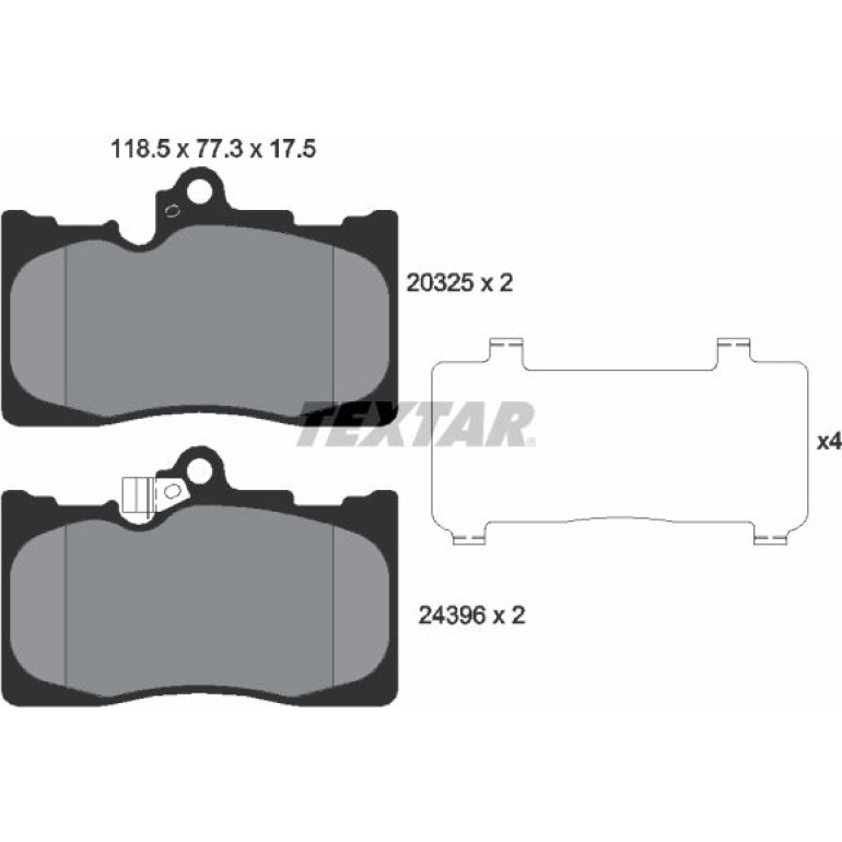 Bremsbelagsatz Lexus P. Gs 05 2032501 Bremsbelagsatz Lexus P. Gs 05 2032501