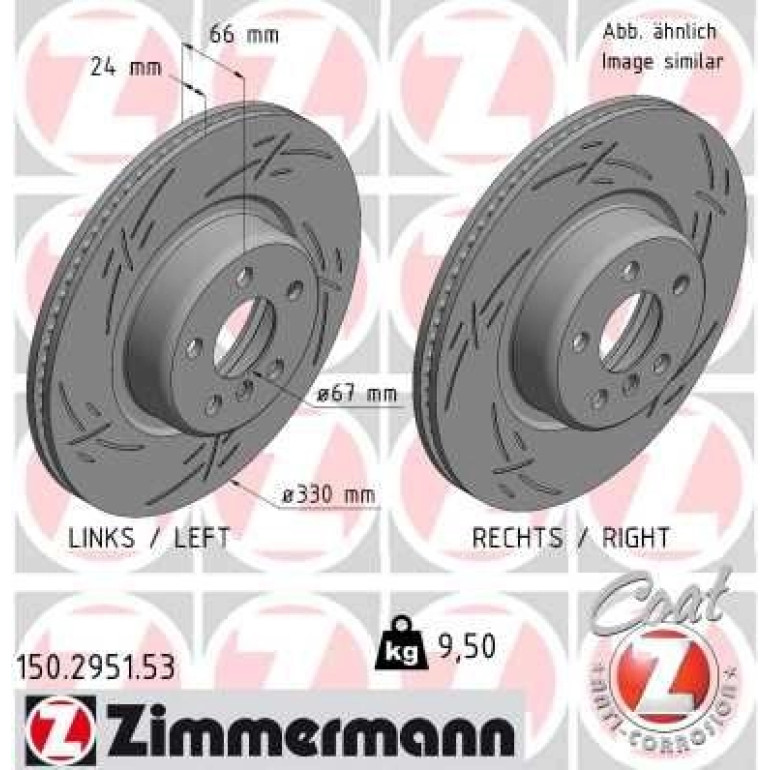 ZIMMERMANN Bremsscheibe 150.2951.53