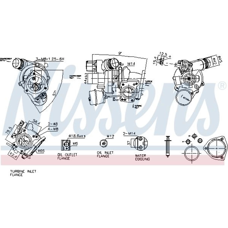 NISSENS Turbolader 93557 NISSENS Turbolader 93557