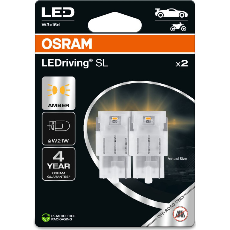 W21W LEDriving SL Amber 12V Blister 2 Stück OSRAM W21W LEDriving SL Amber 12V Blister 2 Stück OSRAM