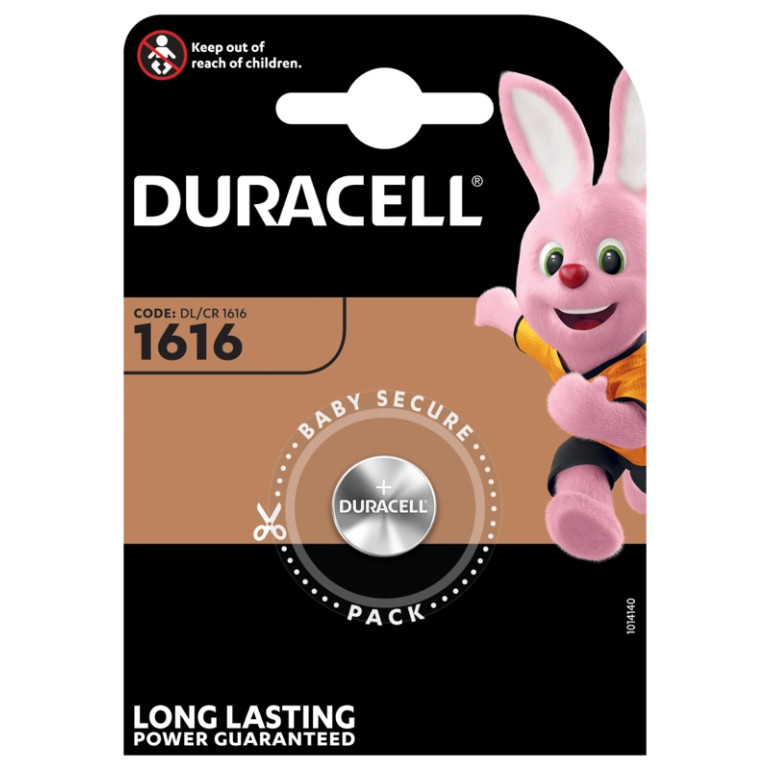 Duracell Lithium CR1616 Knopfbatterie 1 Stk Blister 5000394030336 Duracell Lithium CR1616 Knopfbatterie 1 Stk Blister 5000394030336