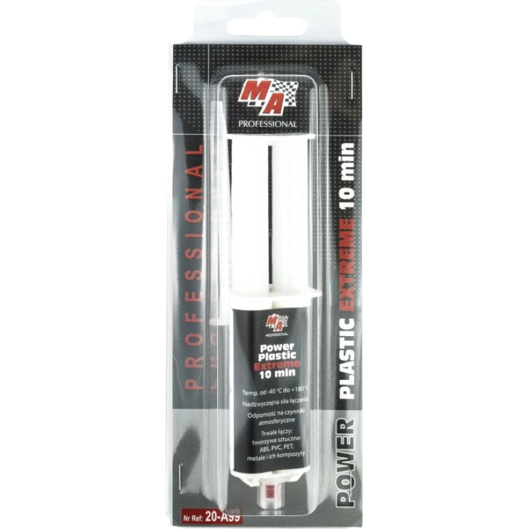 MOJE AUTO AMT20-A99 Power Plastic Extreme Glue Grau 25 ml + Mischer MOJE AUTO AMT20-A99 Power Plastic Extreme Glue Grau 25 ml + Mischer