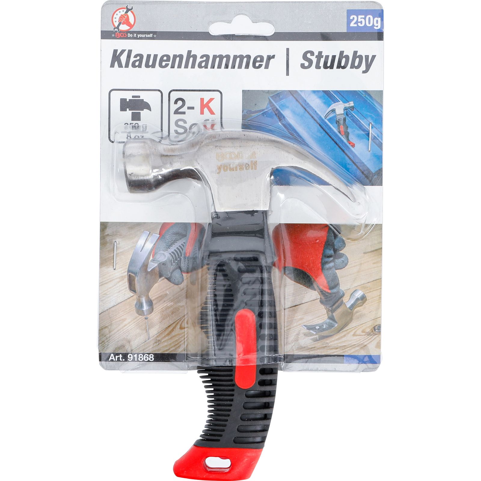 BGS DIY 91868 Mini Klauenhammer / Stubby 250g