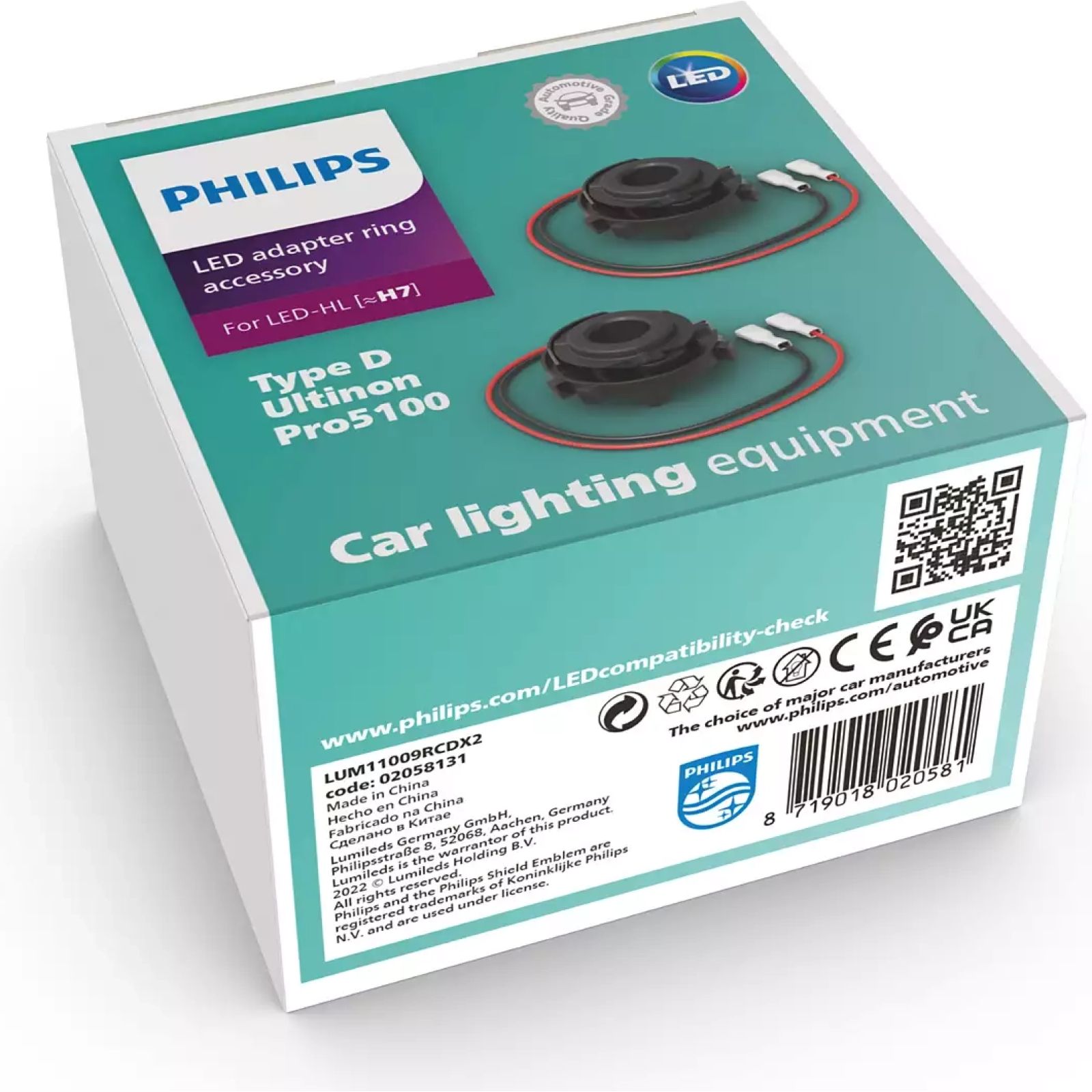 Philips LED Connector rings [~H7] Type D - Zubehör für LED Ultinon Pro 5100  2 St