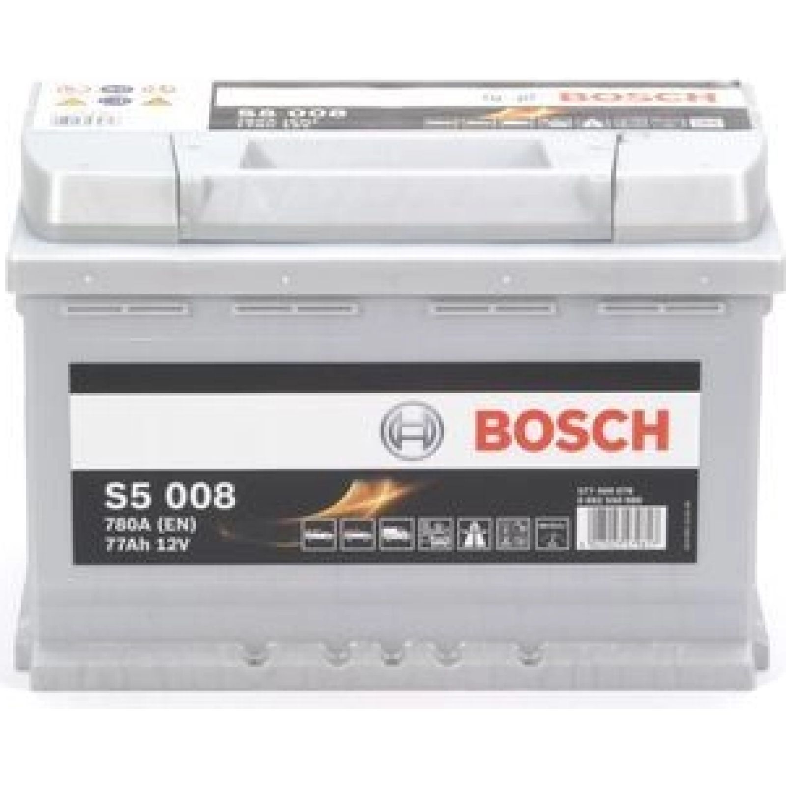 S5 008 BOSCH, PKW-Batterie, 12V 77Ah 780A