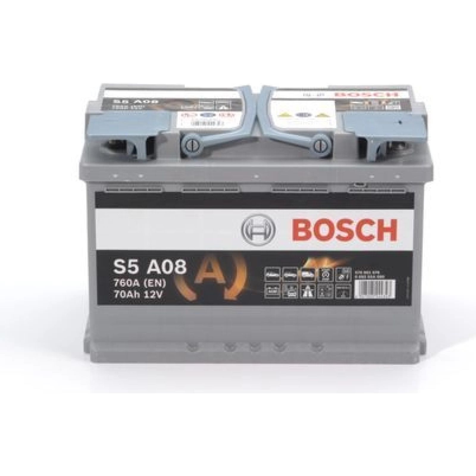 S5 A08 BOSCH, PKW-Batterie AGM, 12V 70Ah 760A, S5A AGM
